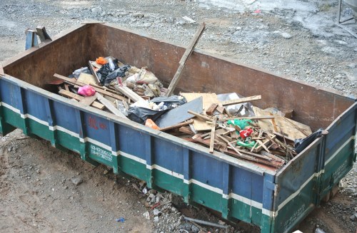 Commercial waste removal services in Willesden office setting